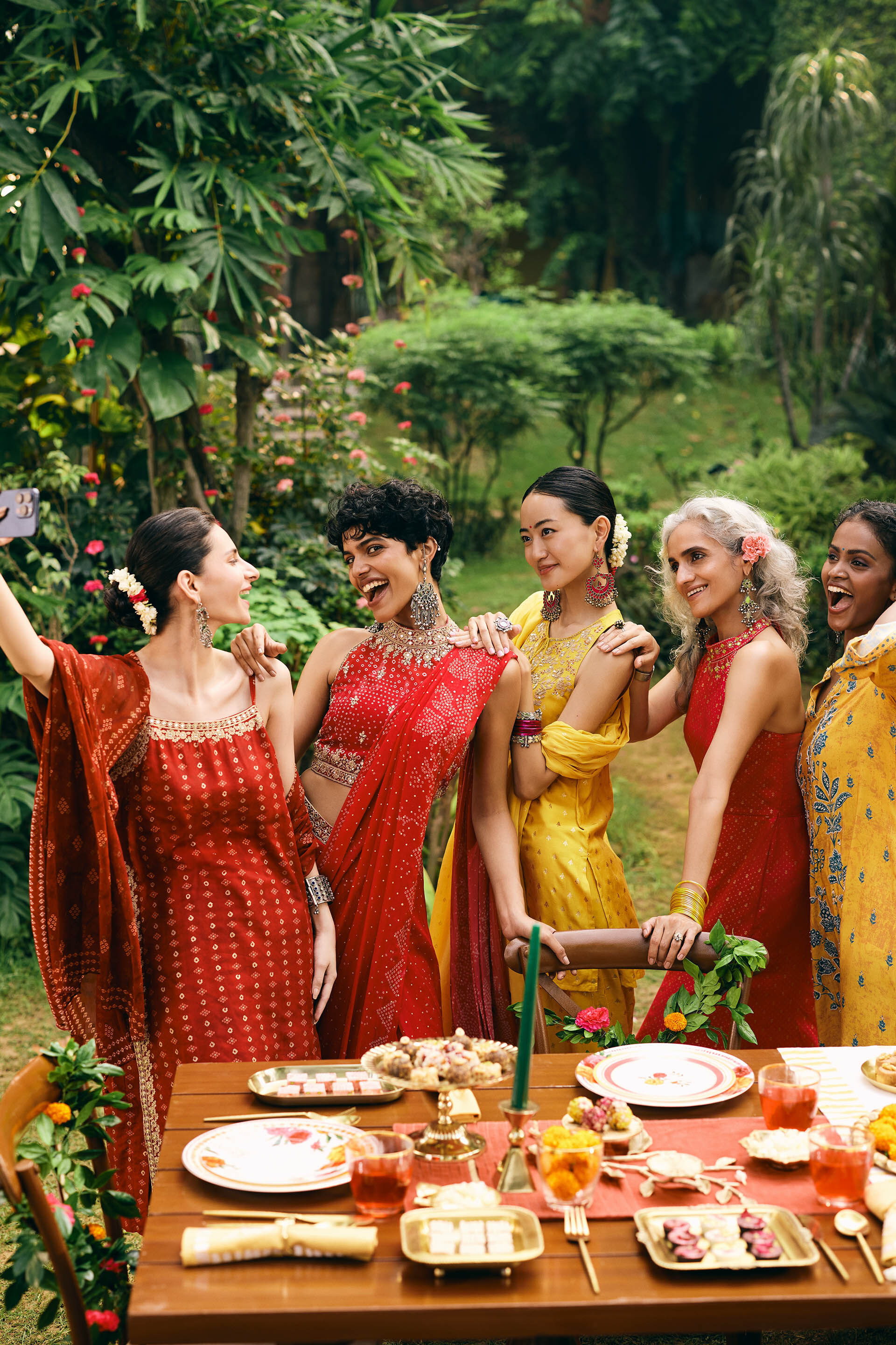 Gulaabi Adaa Pre-Draped Saree, Pink, image 7